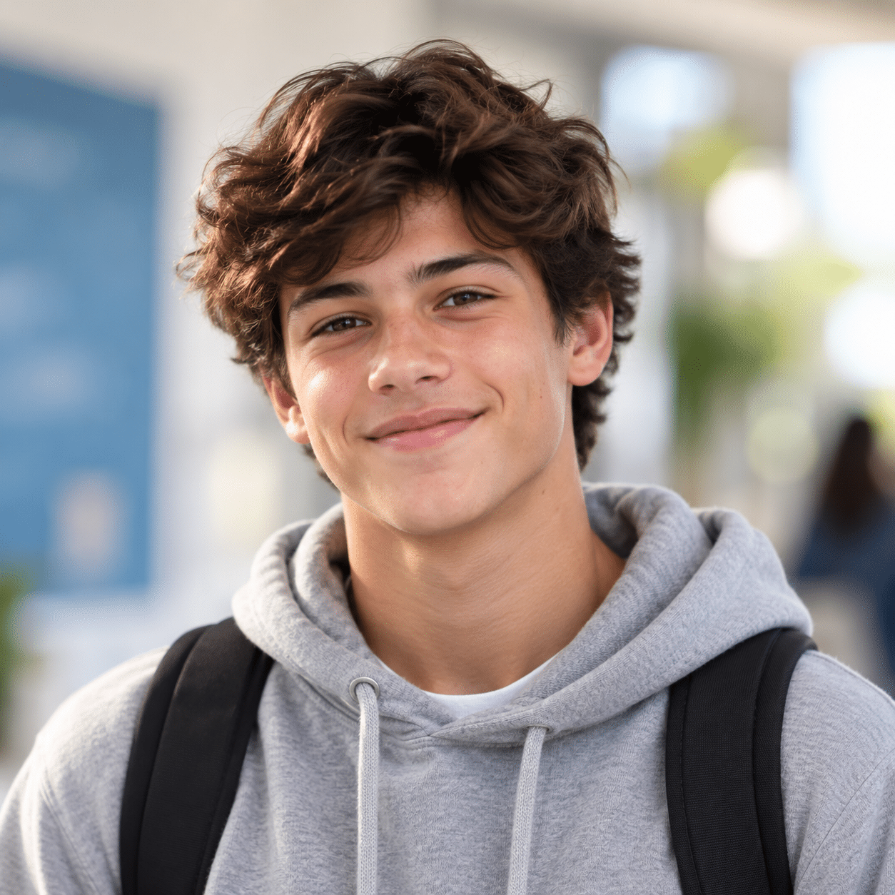 A student looking toward a brighter future after the InnerVerse experience.