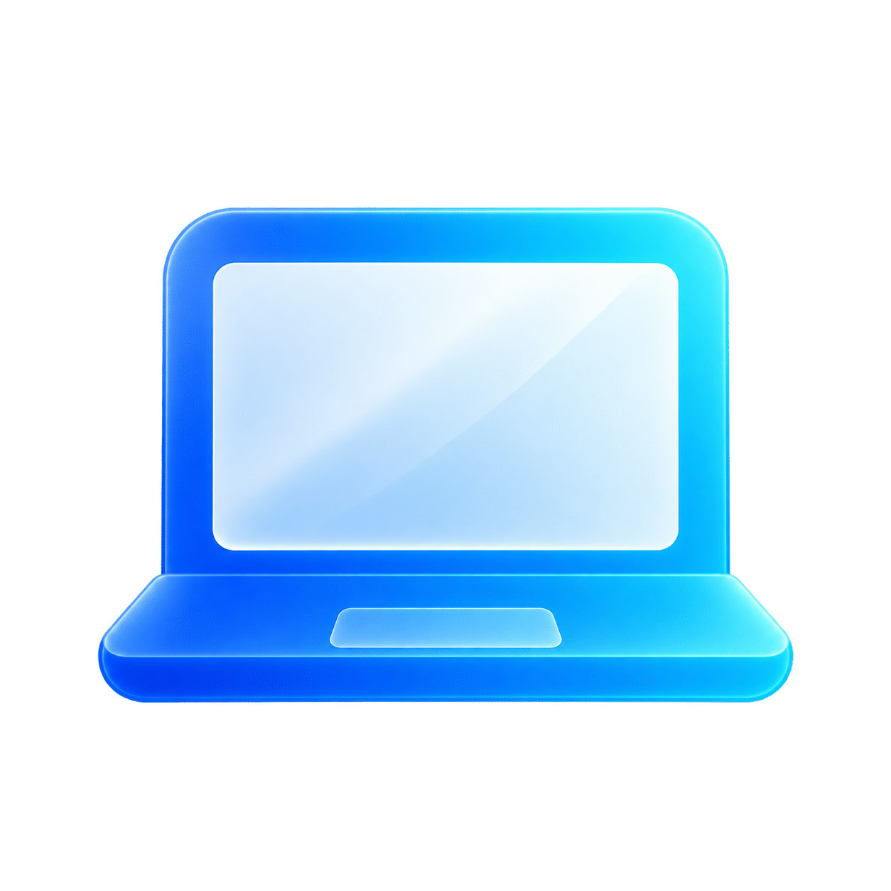 Laptop icon for no homework.