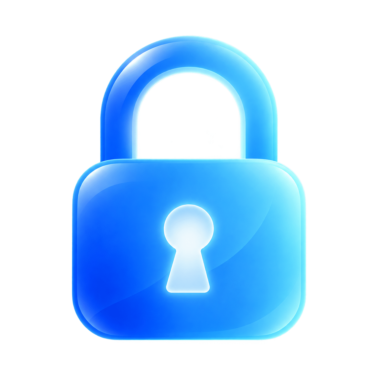 Padlock icon for privacy and security.